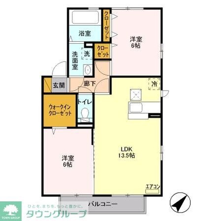 サニーヒルズ東豊田の物件間取画像
